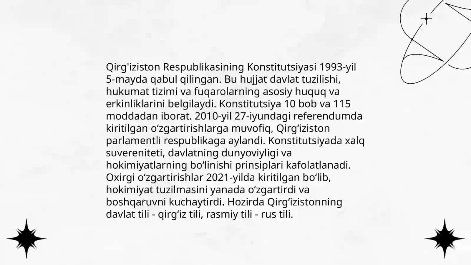 Qirg'iziston Respublikasining siyosiy tuzilishi, boshqaruvi va siyosiy partiyalari 3