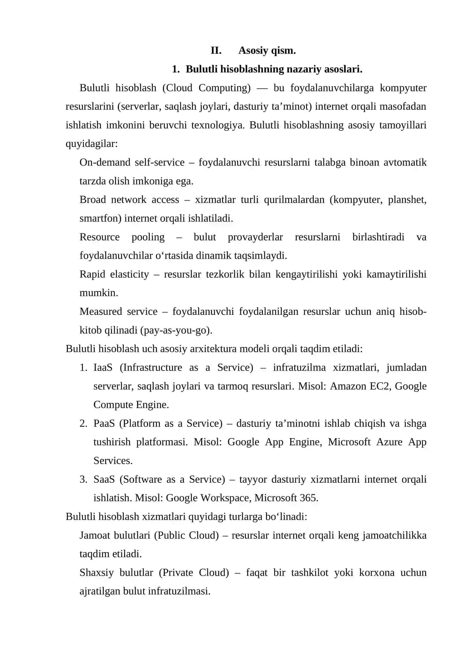 Bulutli hisoblash tizimlarining hozirgi rivojlanish holati va tendensiyalari 3