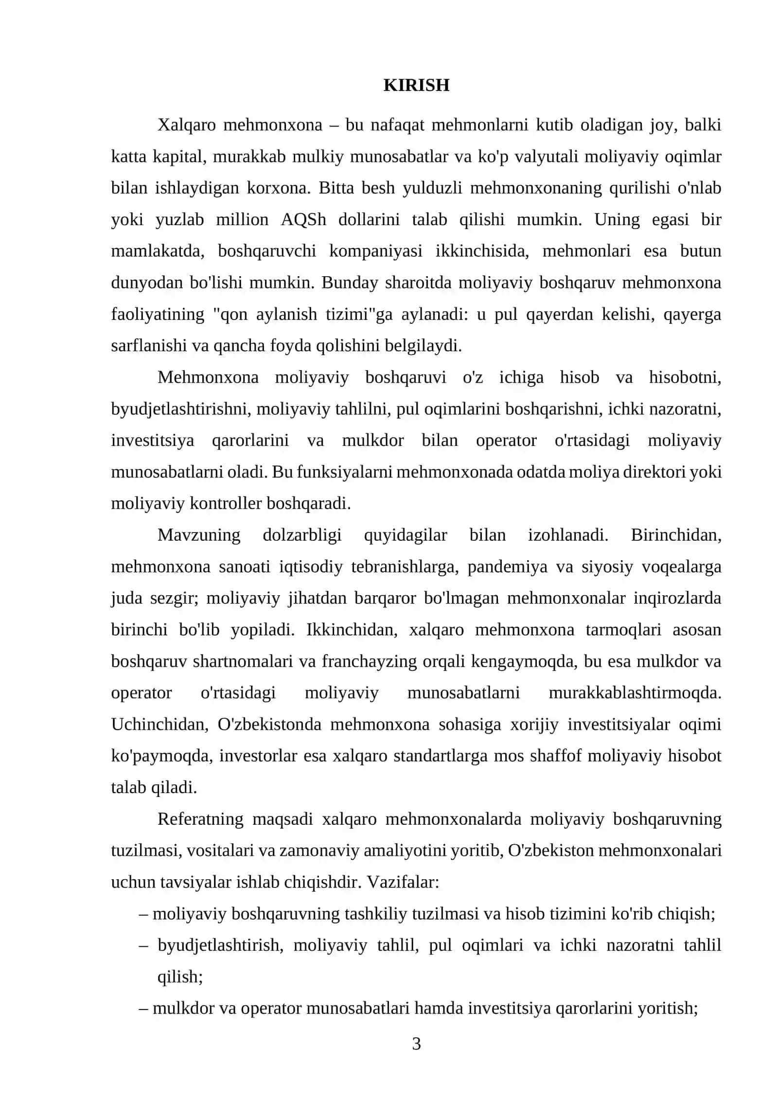 Xalqaro mehmonxona faoliyatida moliyaviy boshqaruv 3