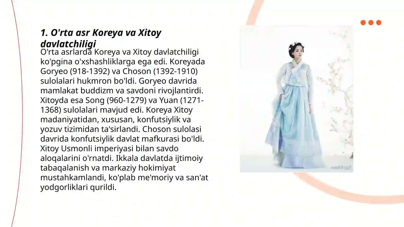 O'rta asrlarda Koreya va Xitoy davlatchiligi 3