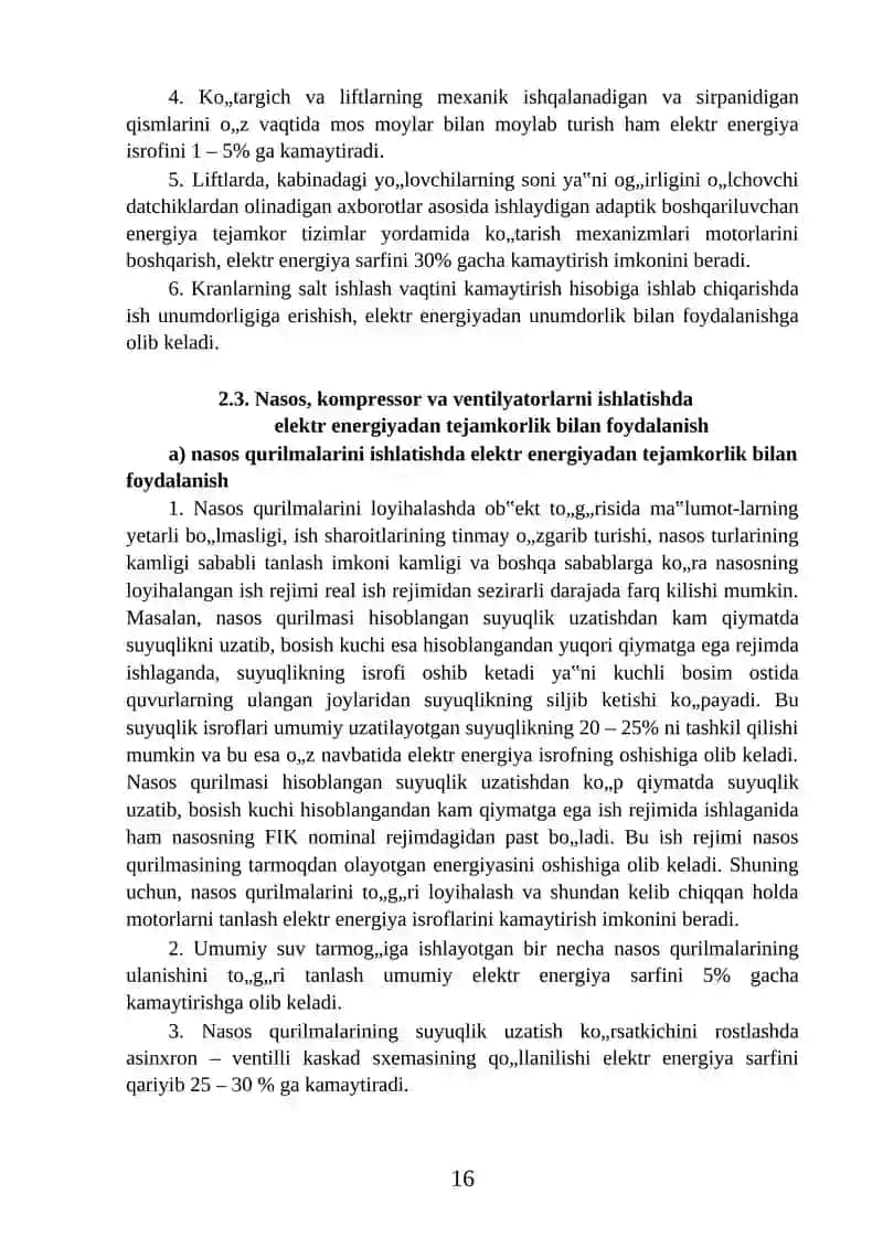 IShLAB ChIQARISh MEXANIZMLARIDAN ENERGIYA TEJAMKORLIK BILAN FOYDALANISH 3