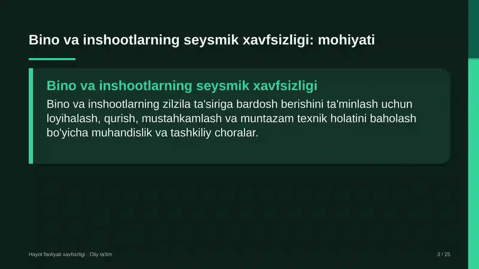 Blogerlik faoliyatida bino va inshootlarning seysmik xavfsizligi 3