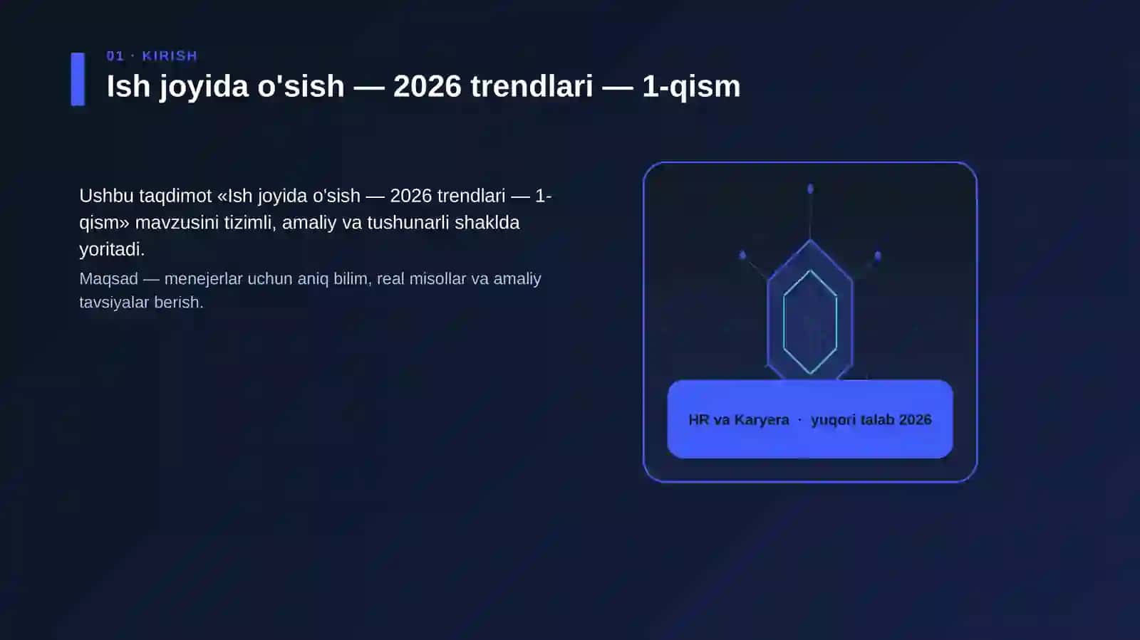 Ish joyida o'sish — 2026 trendlari — 1-qism 3