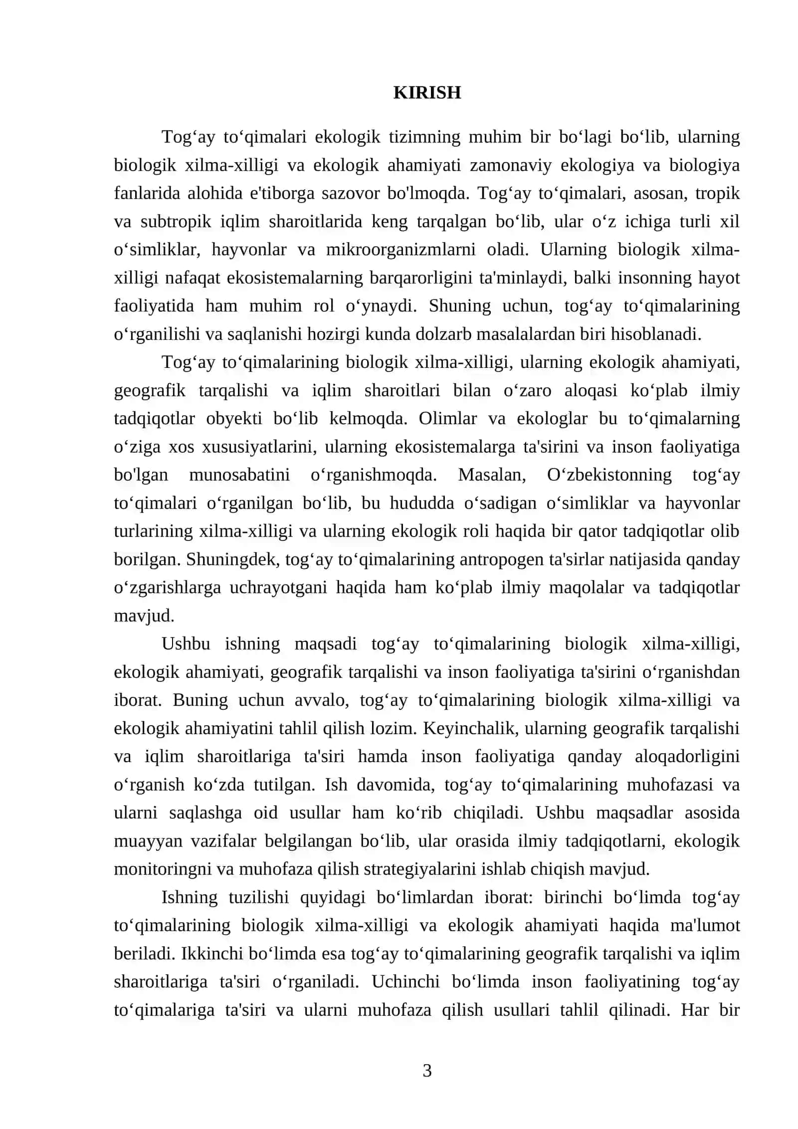Togʻay toʻqimalari 3