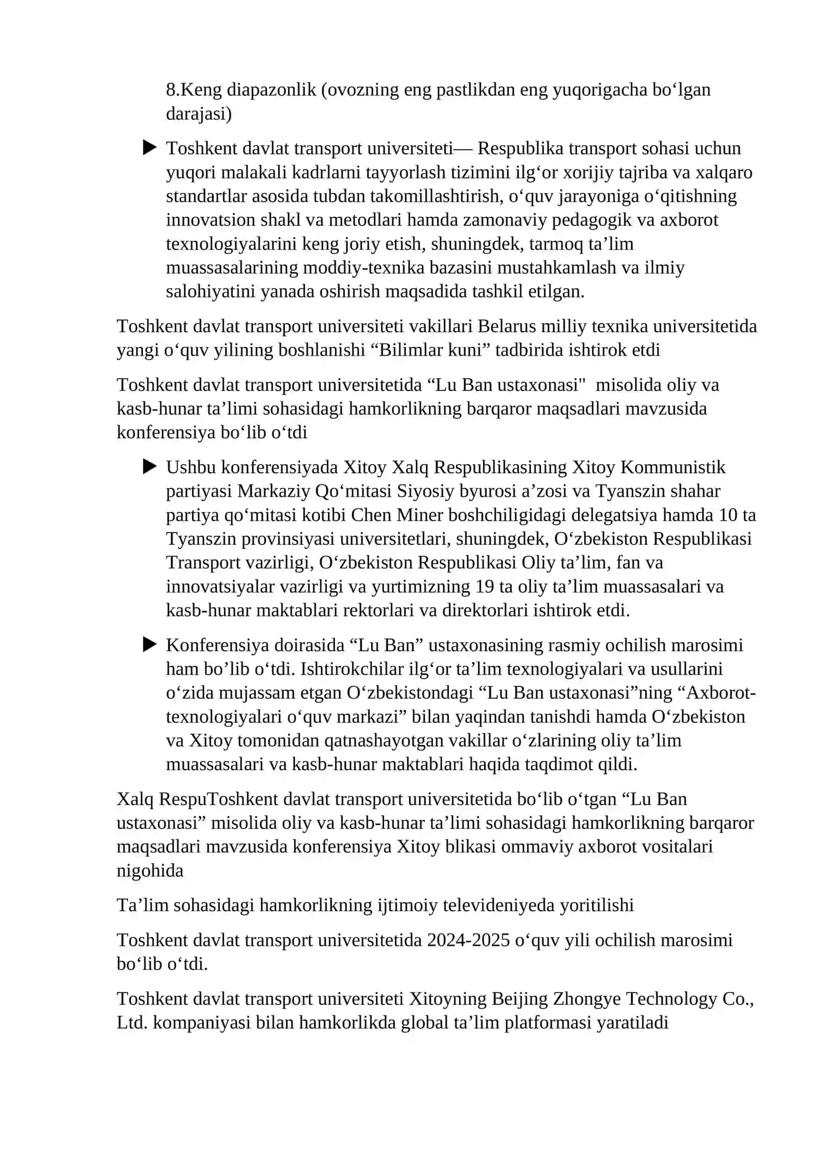 "Universitetim bilan faxrlanaman" mavzusida taqdimot nutqi tayyorlash 3