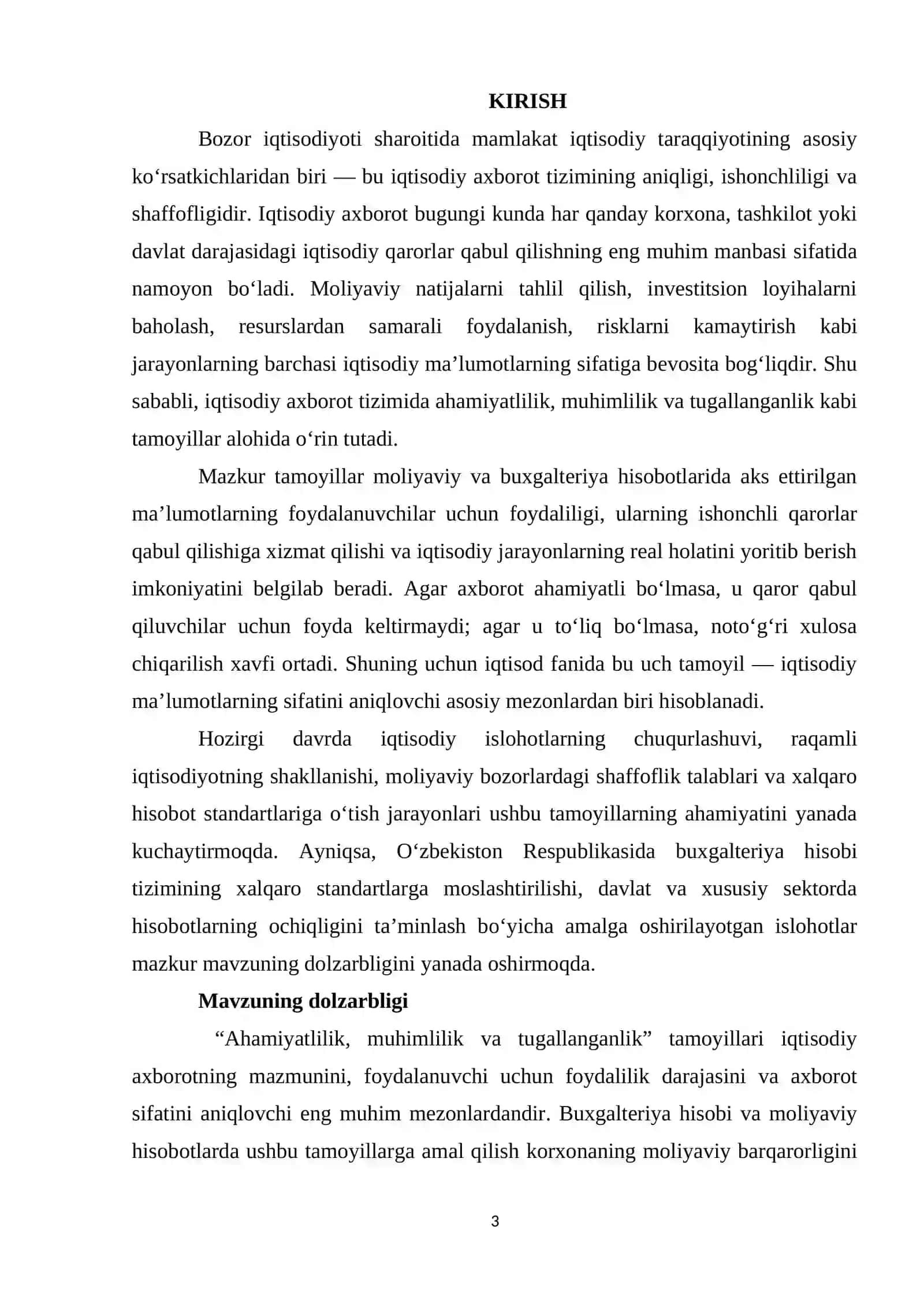 Ahamiyatlilik. Muhimlilik. Tugallanganlik 3