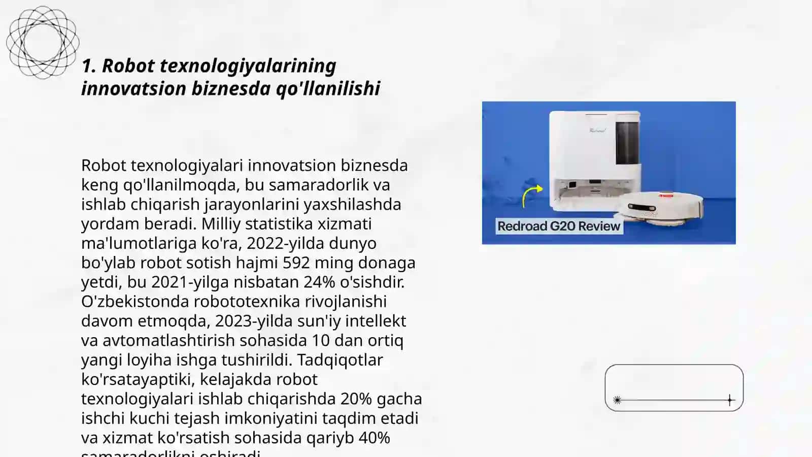 Innovatsion biznesda robot texnologiyalardan samarali foydalanish 3
