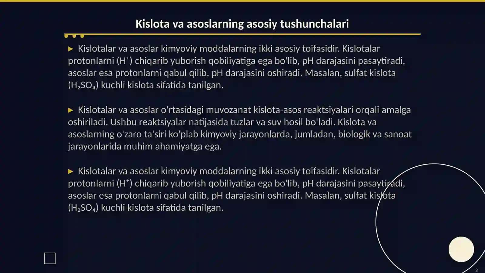 Kislota va asos xossali funksional guruhlarni aniqlash 3