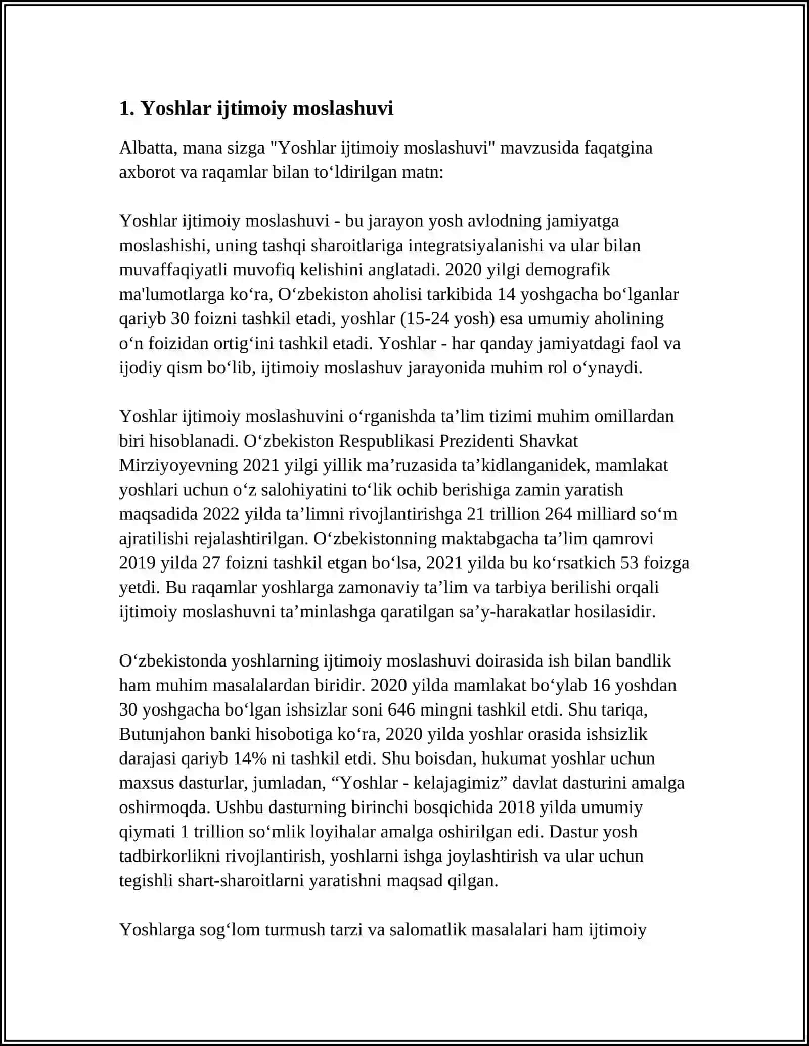 YOSH OILALARNI IJTIMOIY- PEDAGOGIK QO'LLAB QUVVATLASH 3