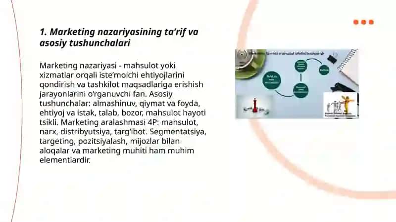 Marketing nazariyasi tushunchasi va uning evolyutsiyasi 3