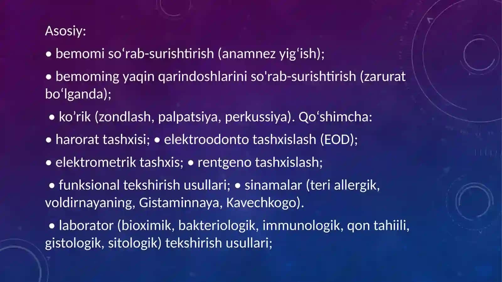 Paradontityangishaklikilinikasiqiyosiytashxisi.Kasalliktarixiniyozish 3