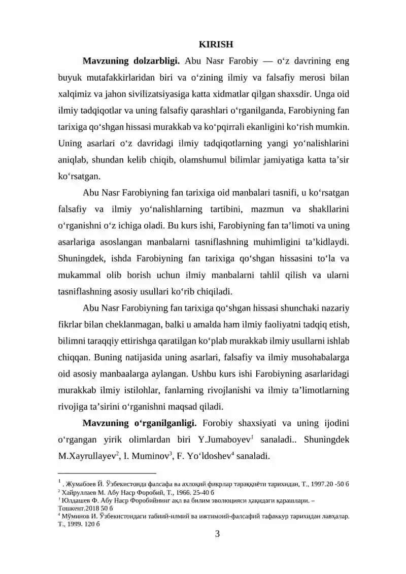 Abu Nasr Farobiyning Fan Tarixi Bilan Bog‘liq Manbalar Tasnifi 3