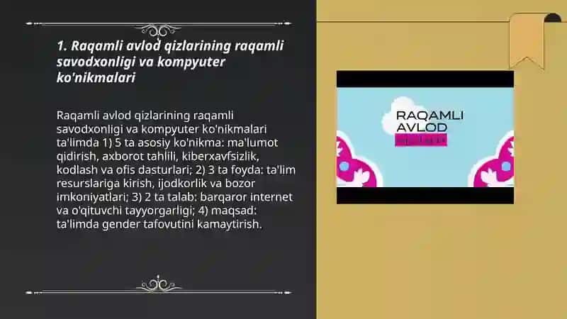 Raqamli avlod qizlari ta'limda 3