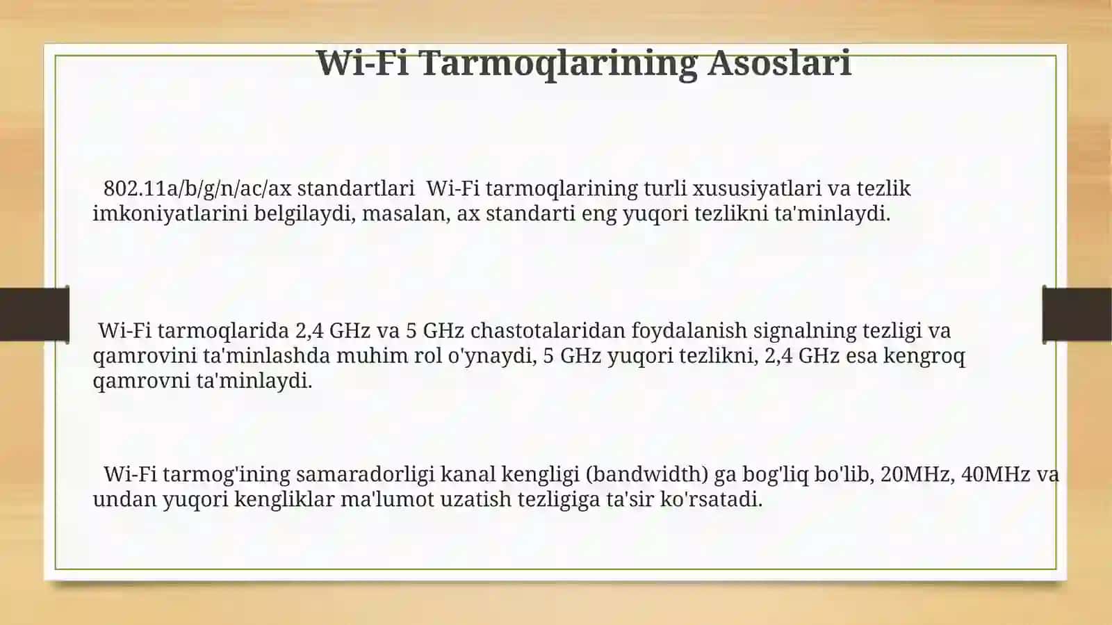 Simsiz axborot uzatish texnologiyalari 3