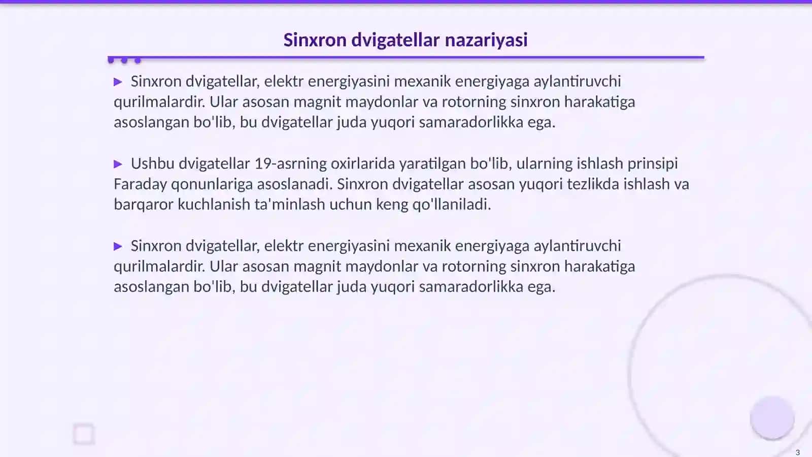 Sinxron dvigatellar 3