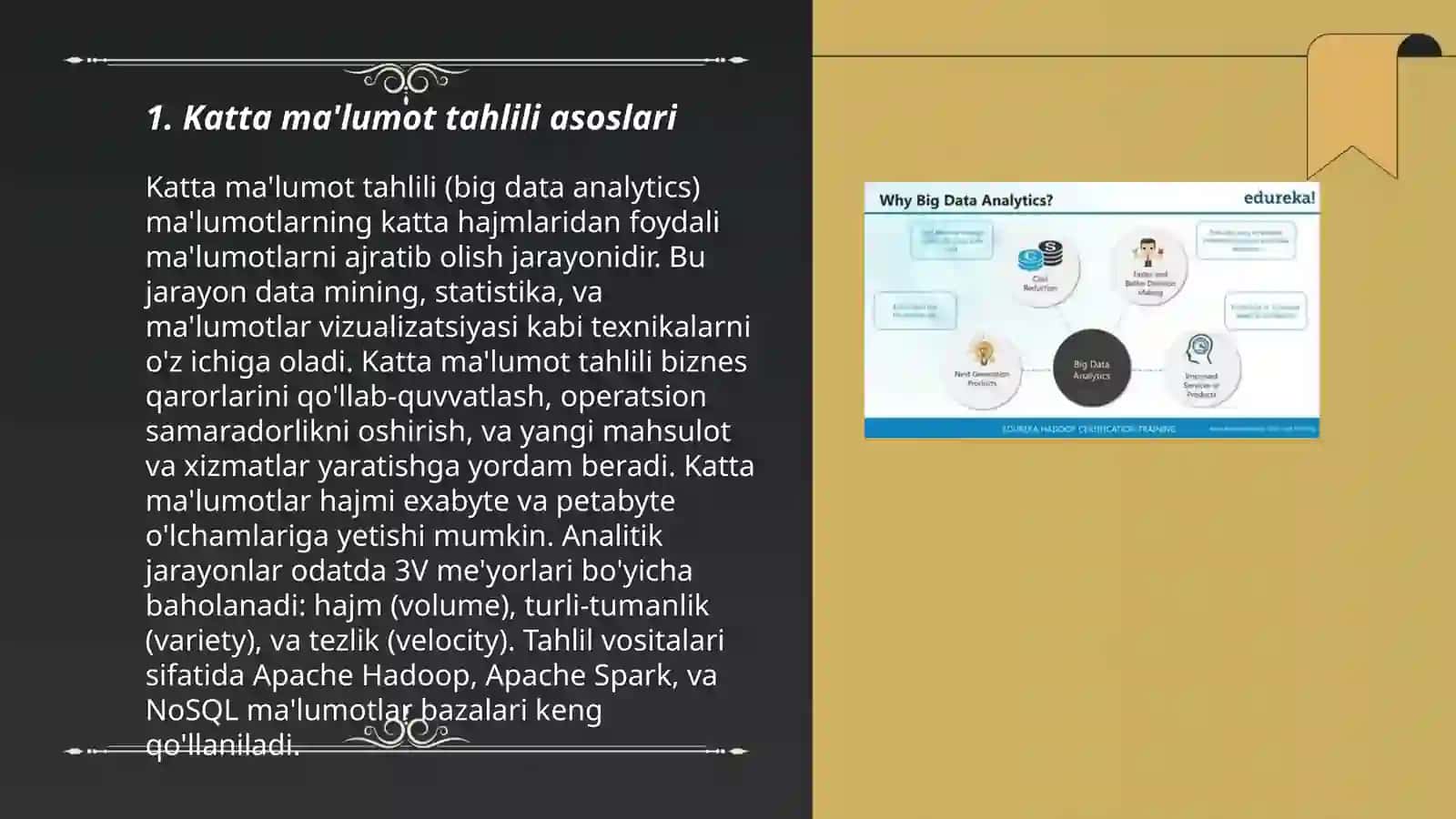 Katta ma'lumot tahlili asoslari 3