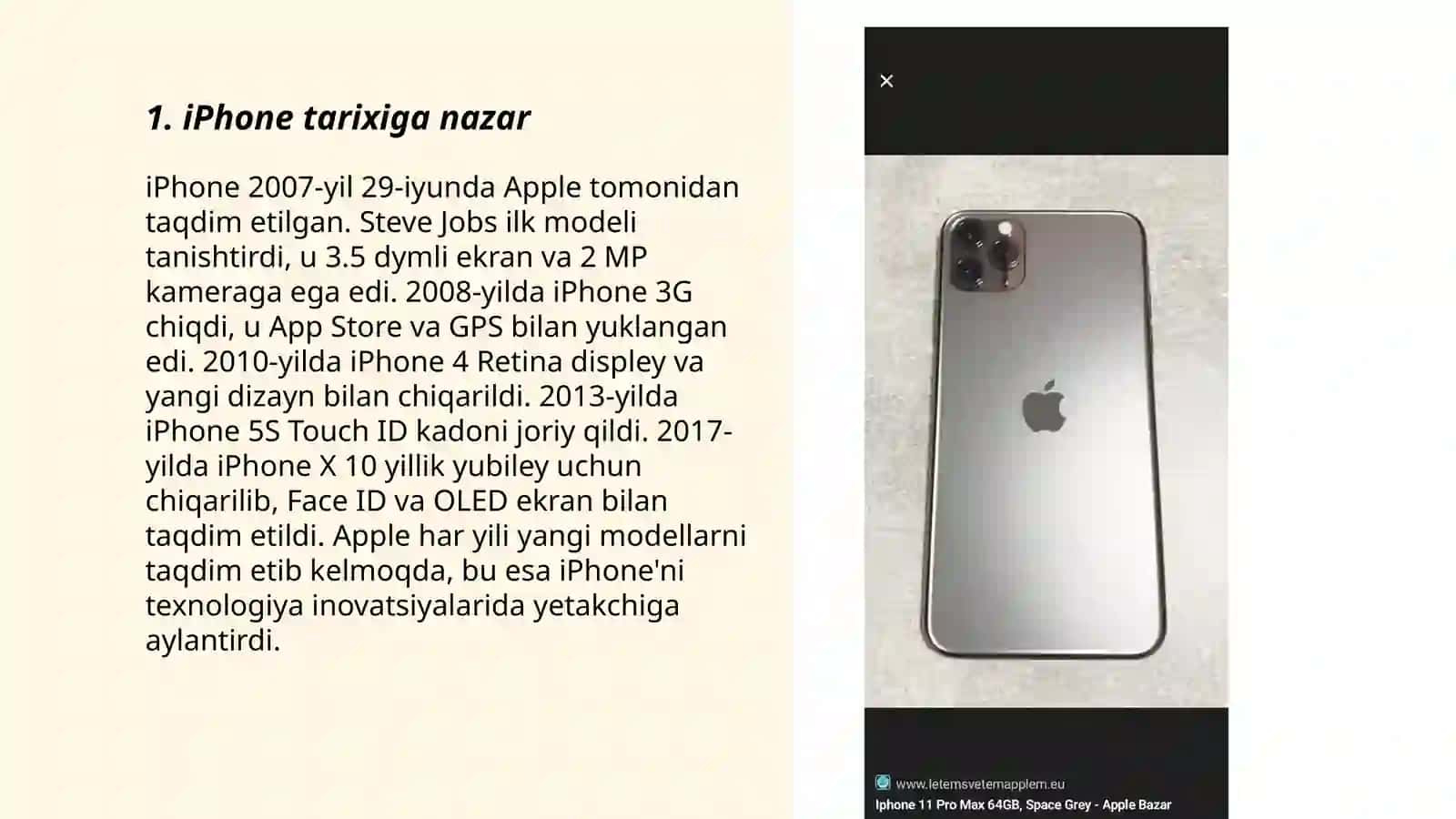 iPhone tarixiga nazar 3
