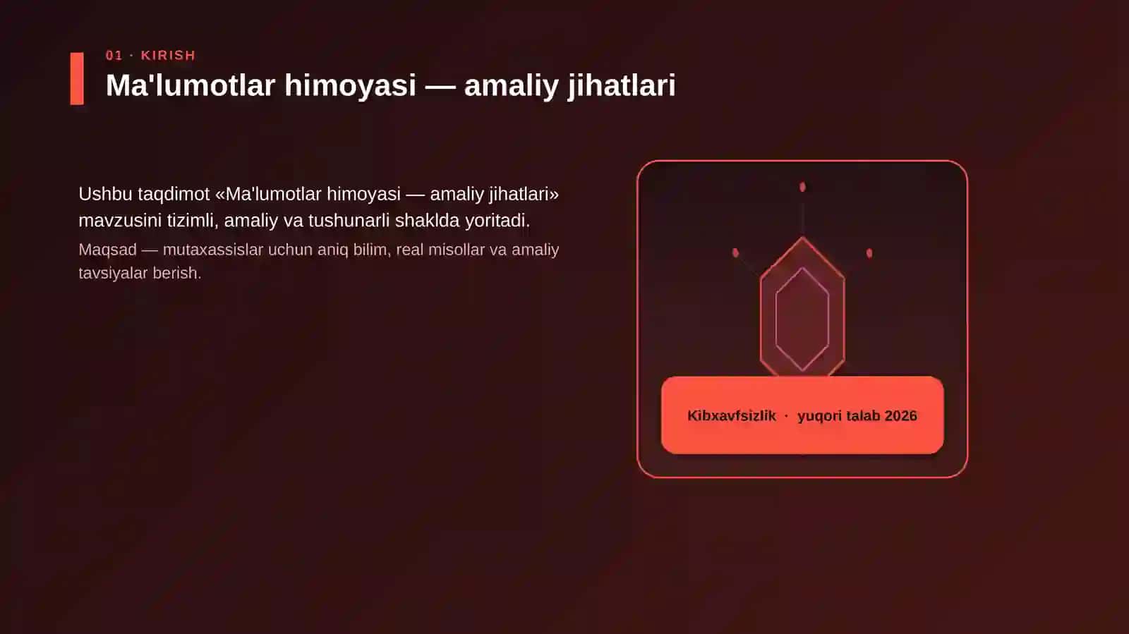 Ma'lumotlar himoyasi — amaliy jihatlari 3