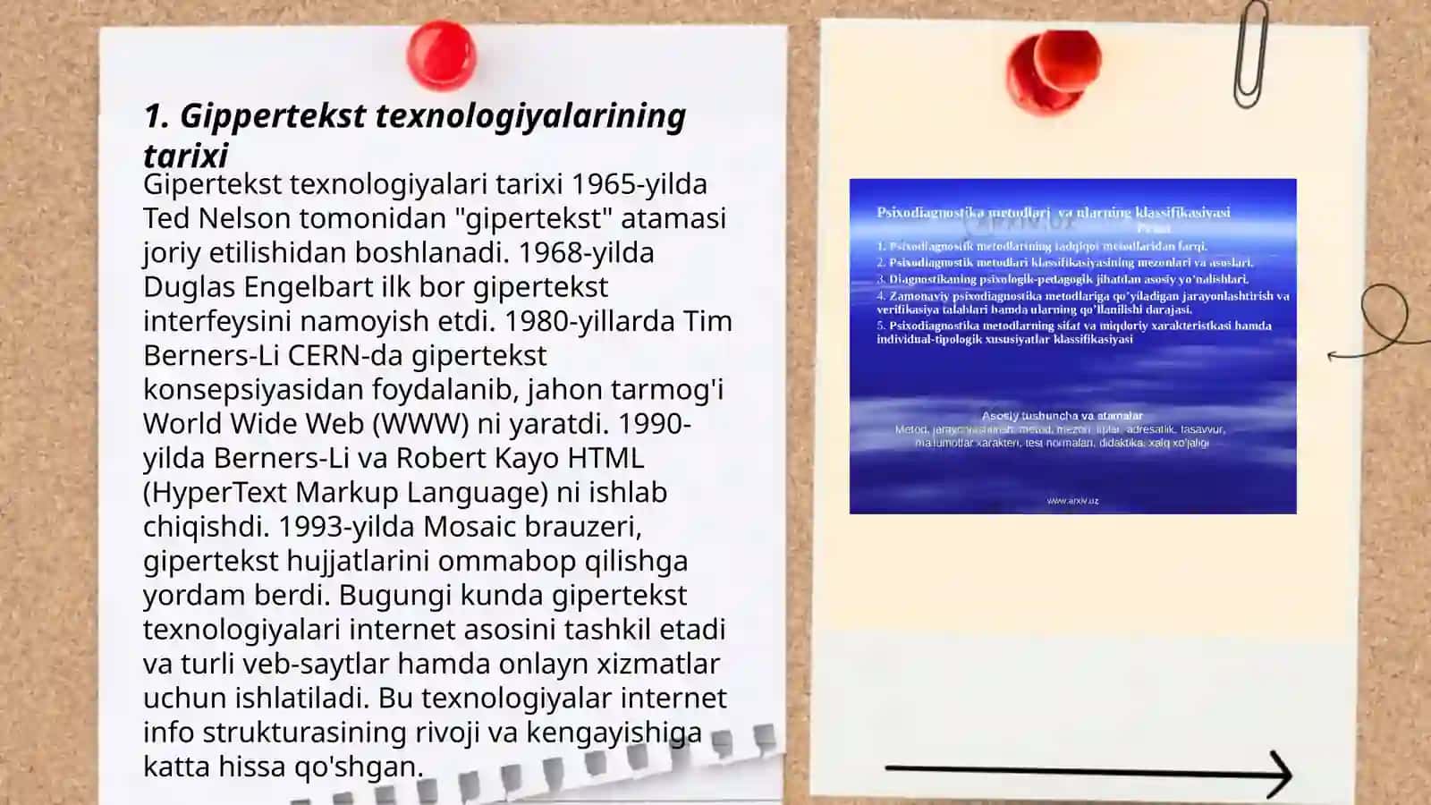 Gippertekst tehnalogiyalar va ularning xususiyatlari 3