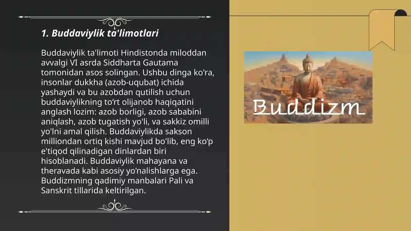Buddaviylik ta'limotlari 3