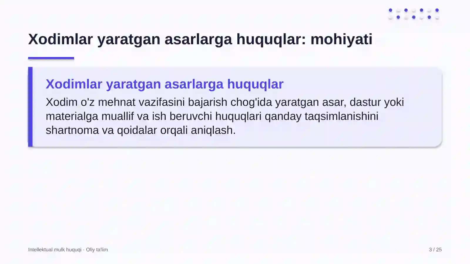 geologiya qidiruv ishlarida xodimlar yaratgan asarlarga huquqlarni tartibga solish 8729 3
