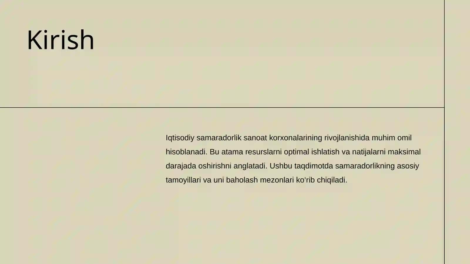 Kirish, Mavzuning dolzarbligi, Iqtisodiy samaradorlik tushunchasi 3