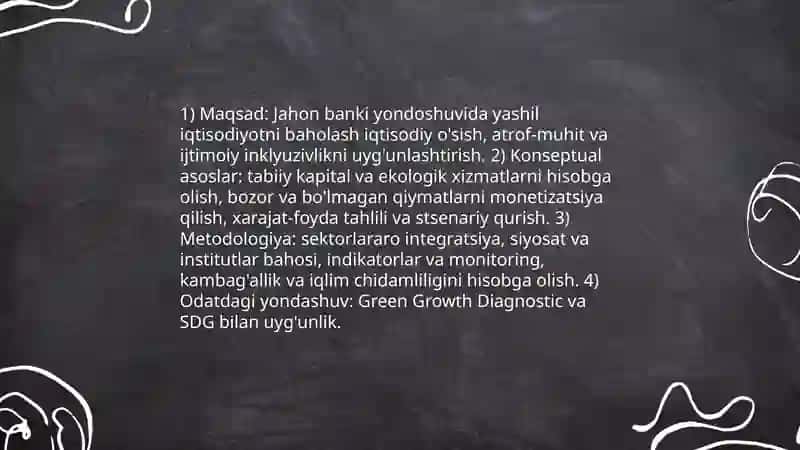 Yashil iqtisodiyotni baholashning kompleks usuli 3