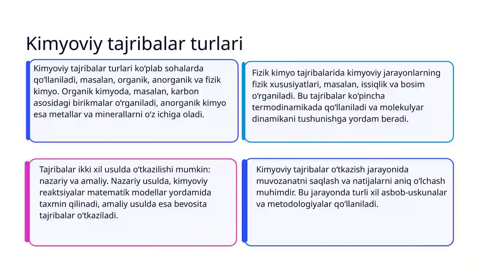 Kimyoviy tajribalarni oʻtkazish texnikasi 3