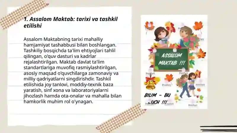Assalom Maktab 3