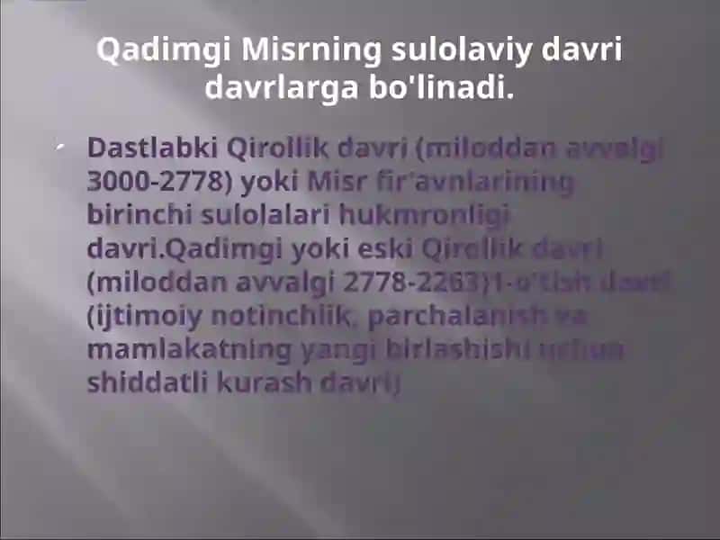 Qadimgi Misirning Ijtimoiy tizimi 3