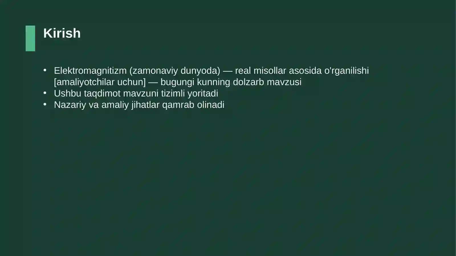 Elektromagnitizm (zamonaviy dunyoda) — real misollar asosida o'rganilishi [amaliyotchilar uchun] 3