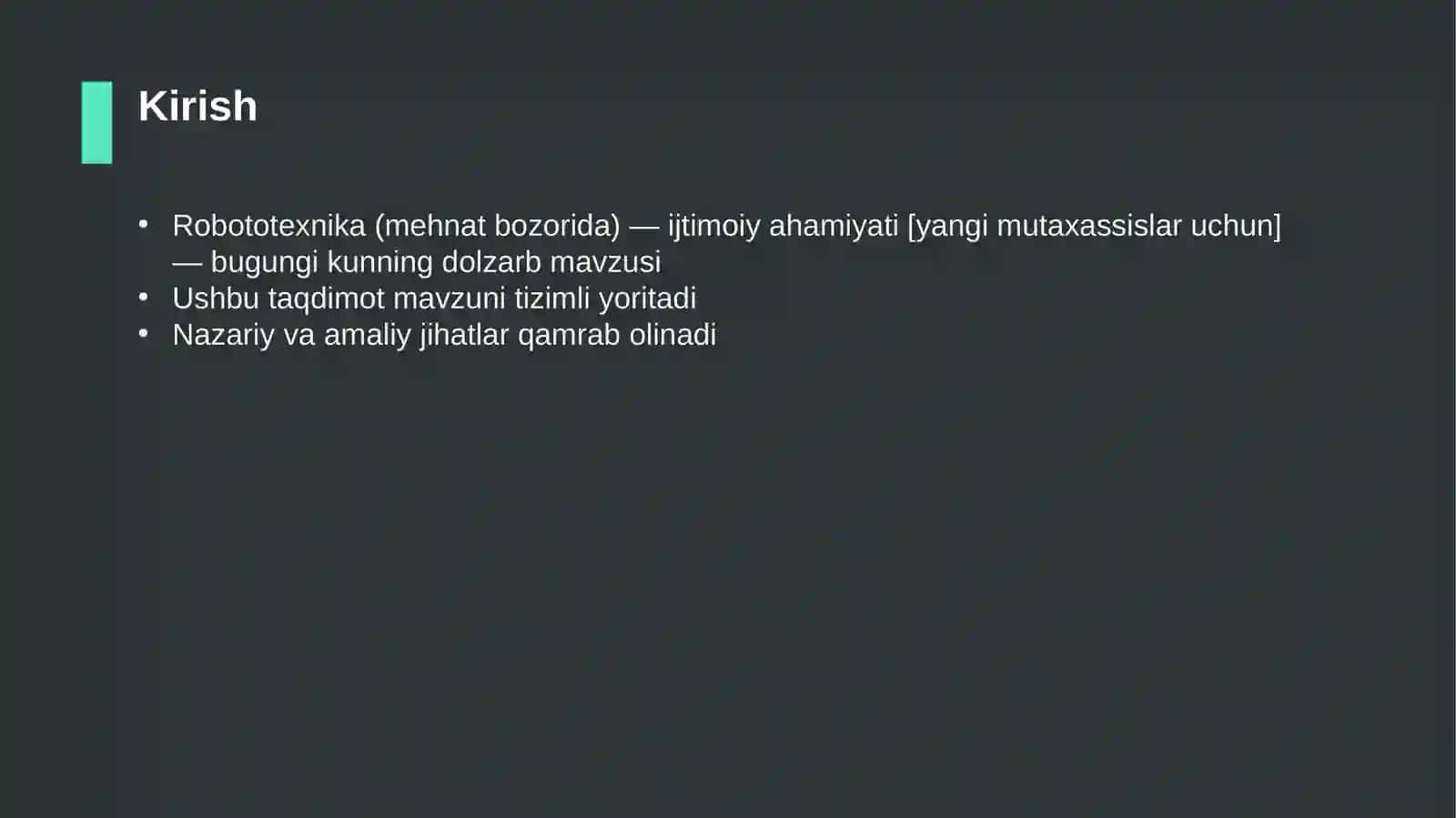 Robototexnika (mehnat bozorida) — ijtimoiy ahamiyati [yangi mutaxassislar uchun] 3
