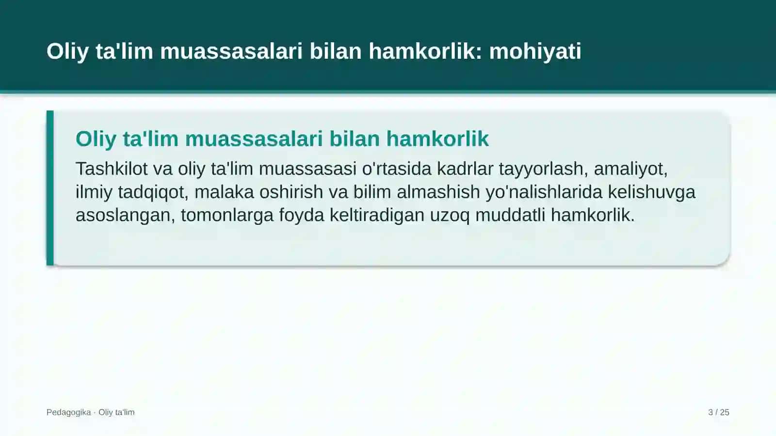 Maishiy texnika do'konlarida oliy ta'lim muassasalari bilan hamkorlik 3