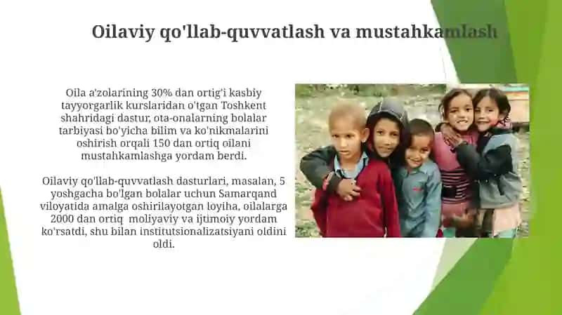 Oilaviy qo'llab-quvvatlash va mustahkamlash 3