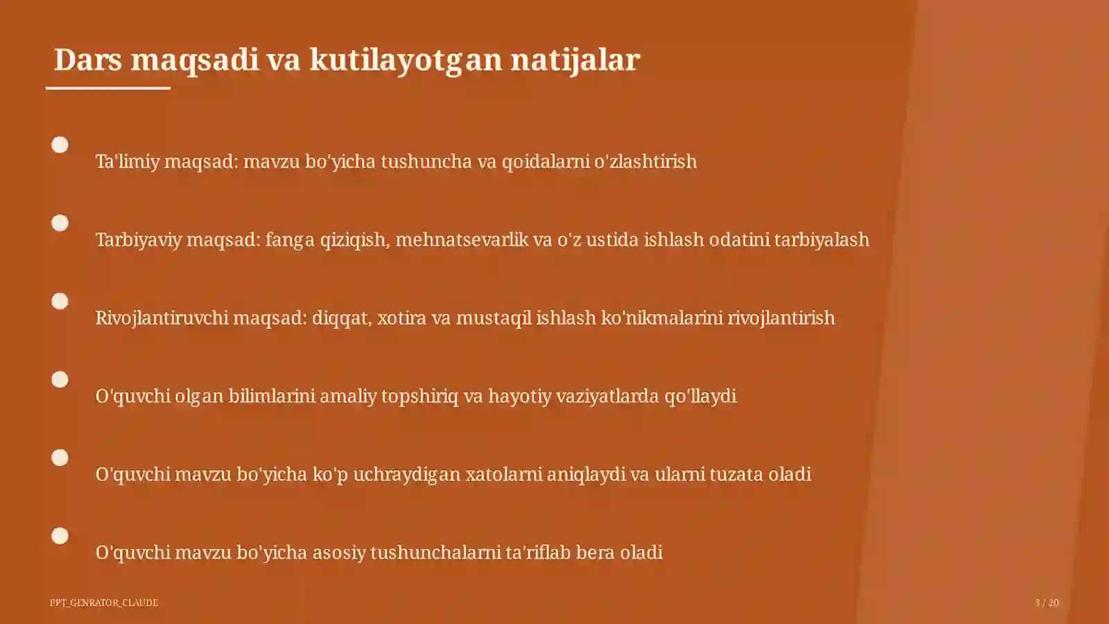Texnologiya xonasida xavfsizlik qoidalari (5-sinf) 3