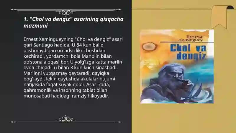 "Chol va dengiz" 3