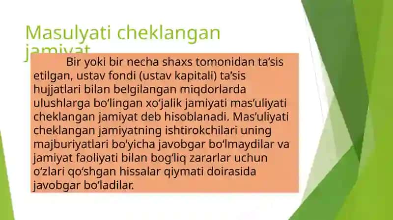 Masulyati cheklangan jamiyat faoliyatning huquqi 3
