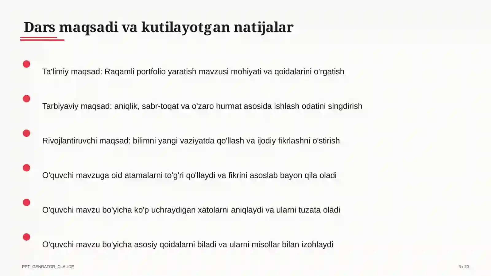 Raqamli portfolio yaratish 3