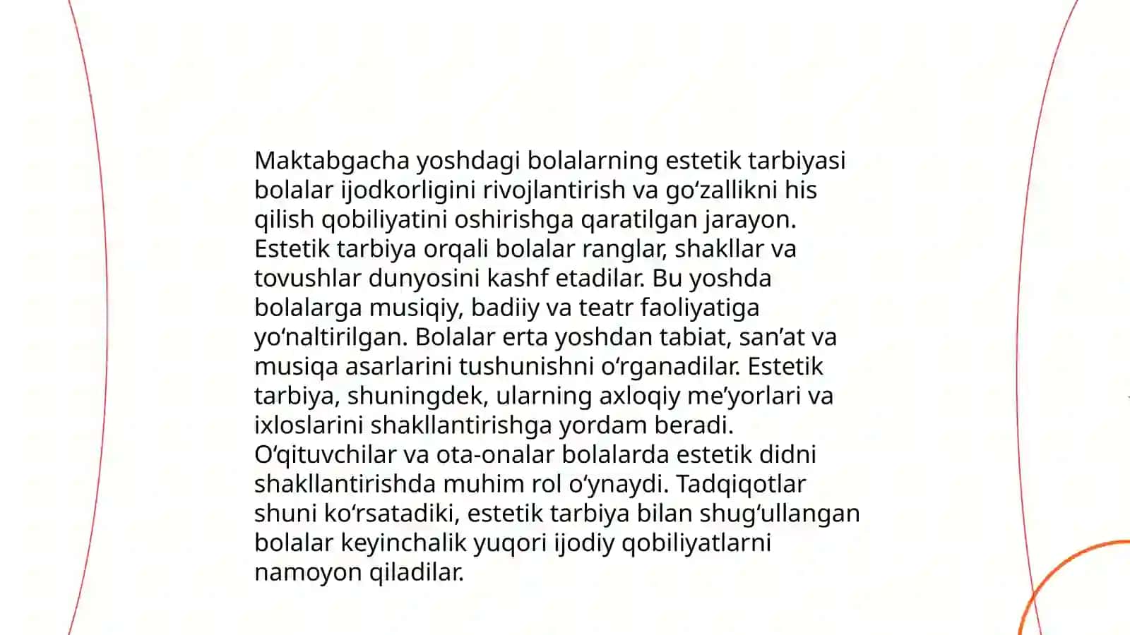 Maktabgacha yoshdagi bolalarga estetik tarbiya berishda musiqaning oʻrni 3