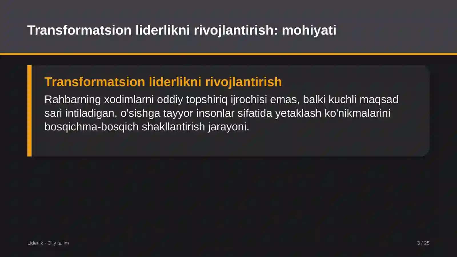 pochta aloqasida transformatsion liderlikni rivojlantirish 6455 3