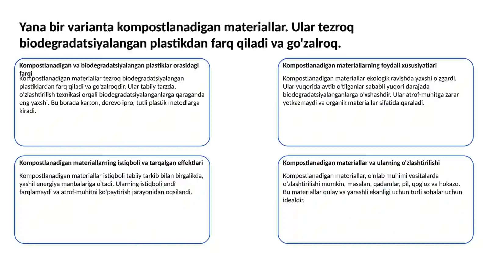 Bioplastik Va Kompostlanadigan Materiallar 3