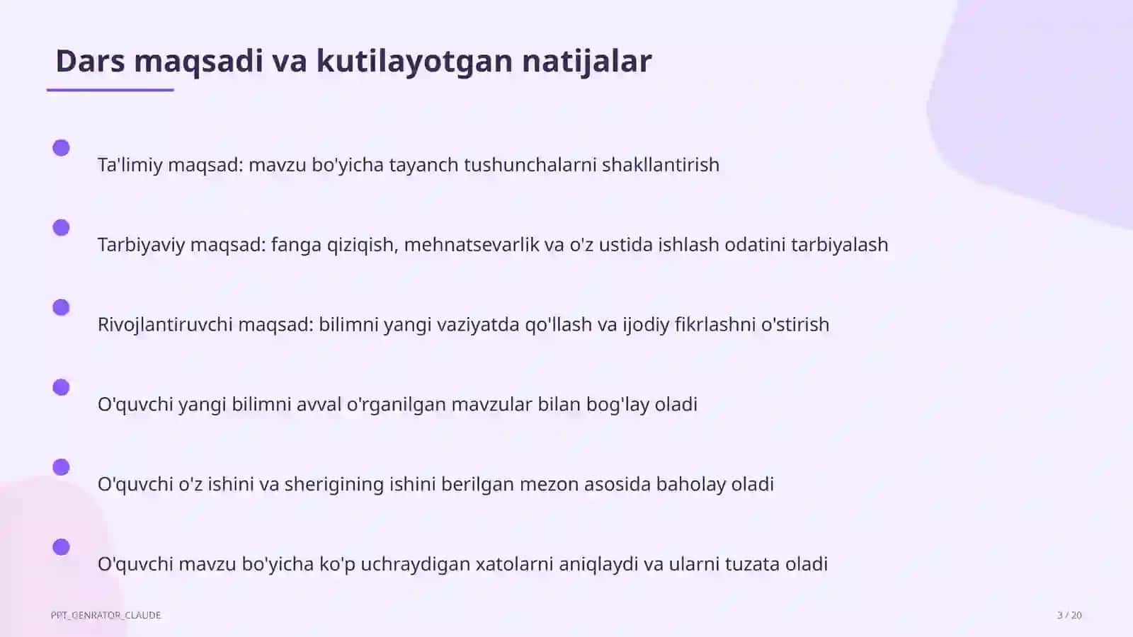 Uyushiq bo'laklar va tinish belgilari (8-sinf) 3