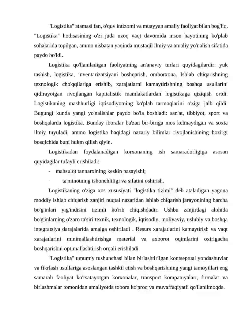 Ombor jarayonlarini boshqarish faoliyati samaradorligi 3