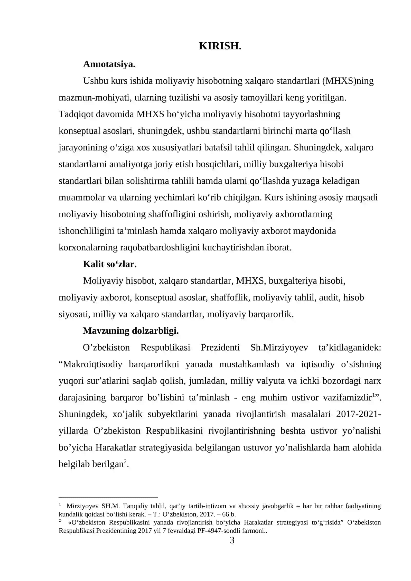Moliyaviy hisobotning xalqaro standarti 3