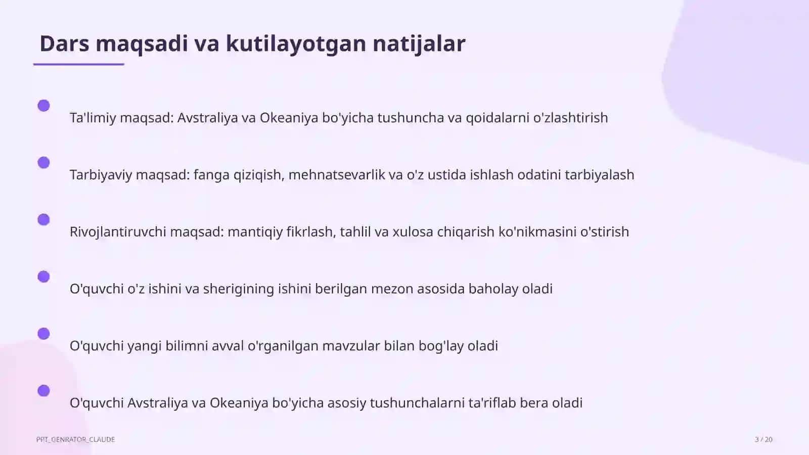 Avstraliya va Okeaniya (7-sinf) 3
