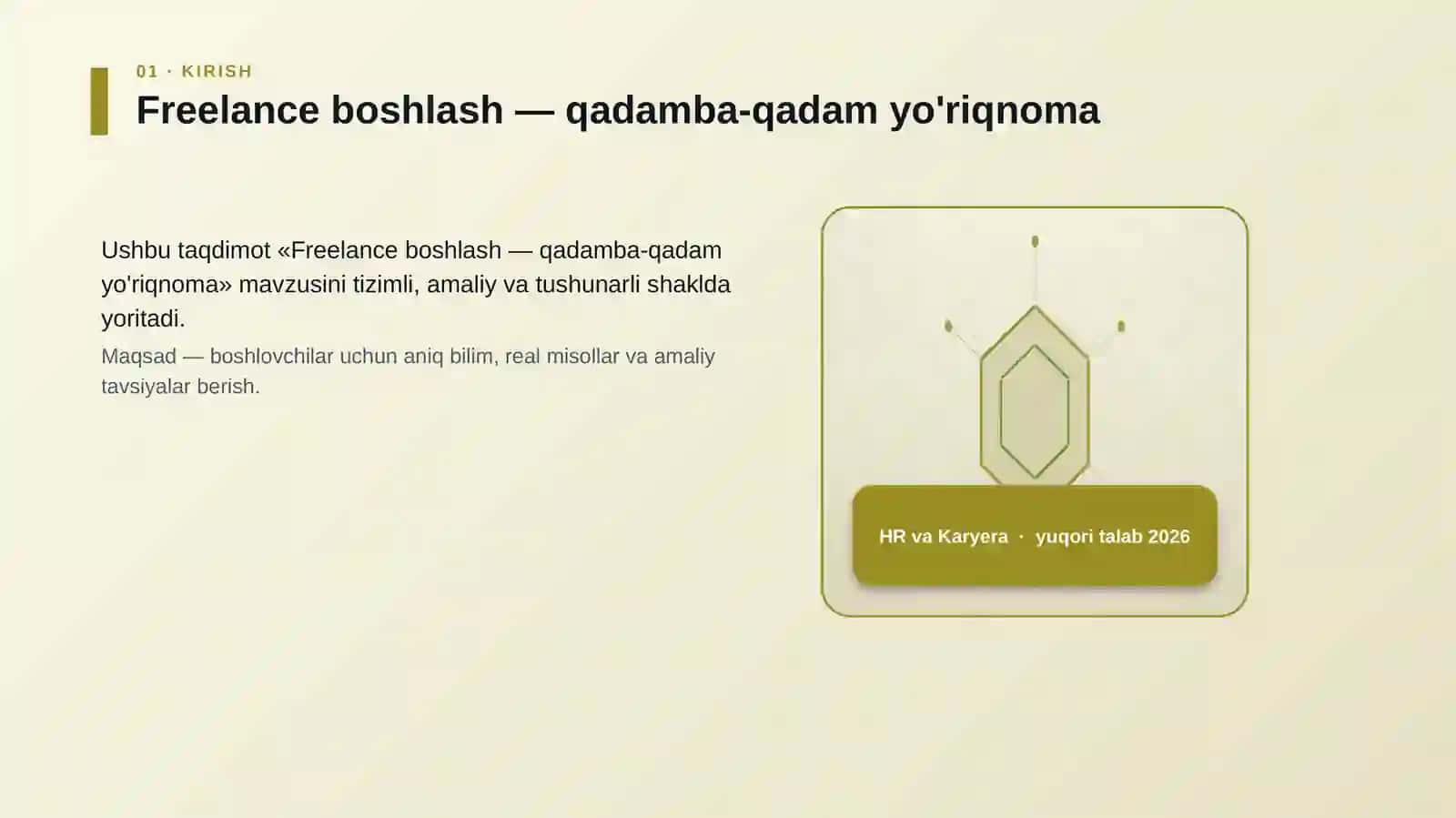 Freelance boshlash — qadamba-qadam yo'riqnoma 3