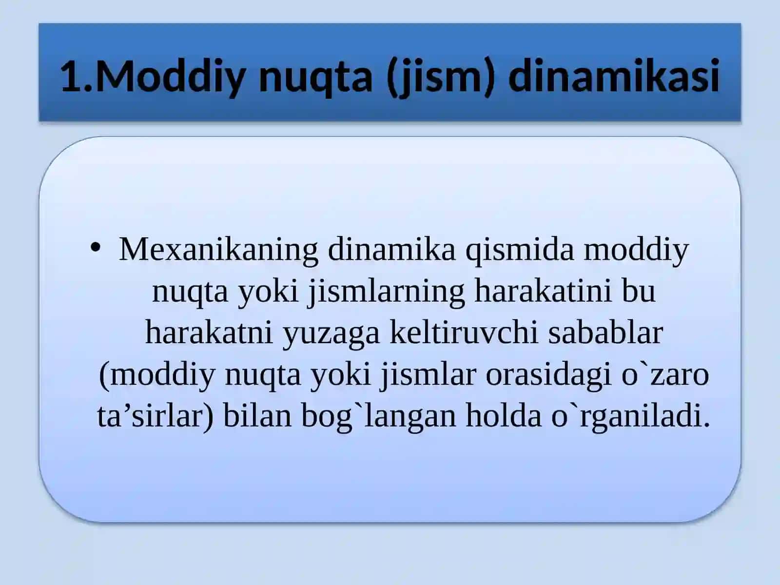 DINAMIKANING ASOSIY QONUNLARI 3