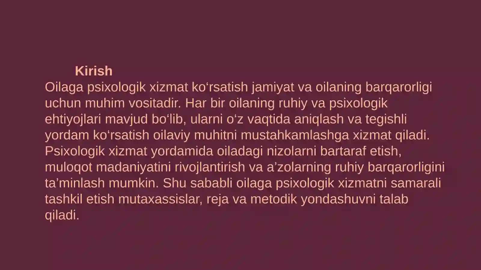 Oilagapsixologikxizmatkoʻrsatish nitashkiletish 3