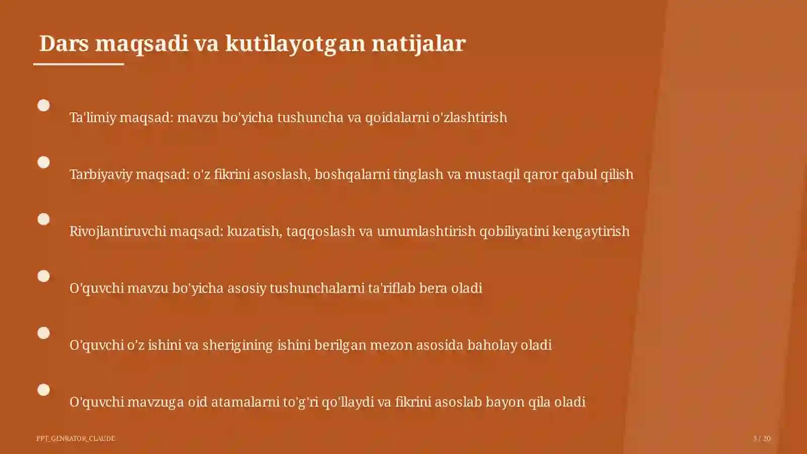 Job interview and career vocabulary (11-sinf) 3