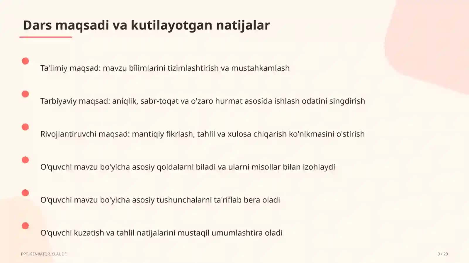 Ahmad Yugnakiy: Hibatul haqoyiq (7-sinf) 3